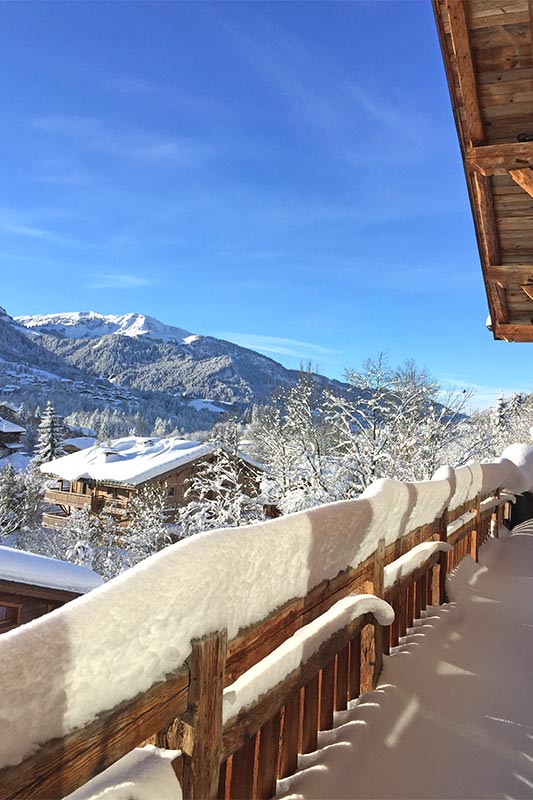 Vue Megeve depuis le chalet