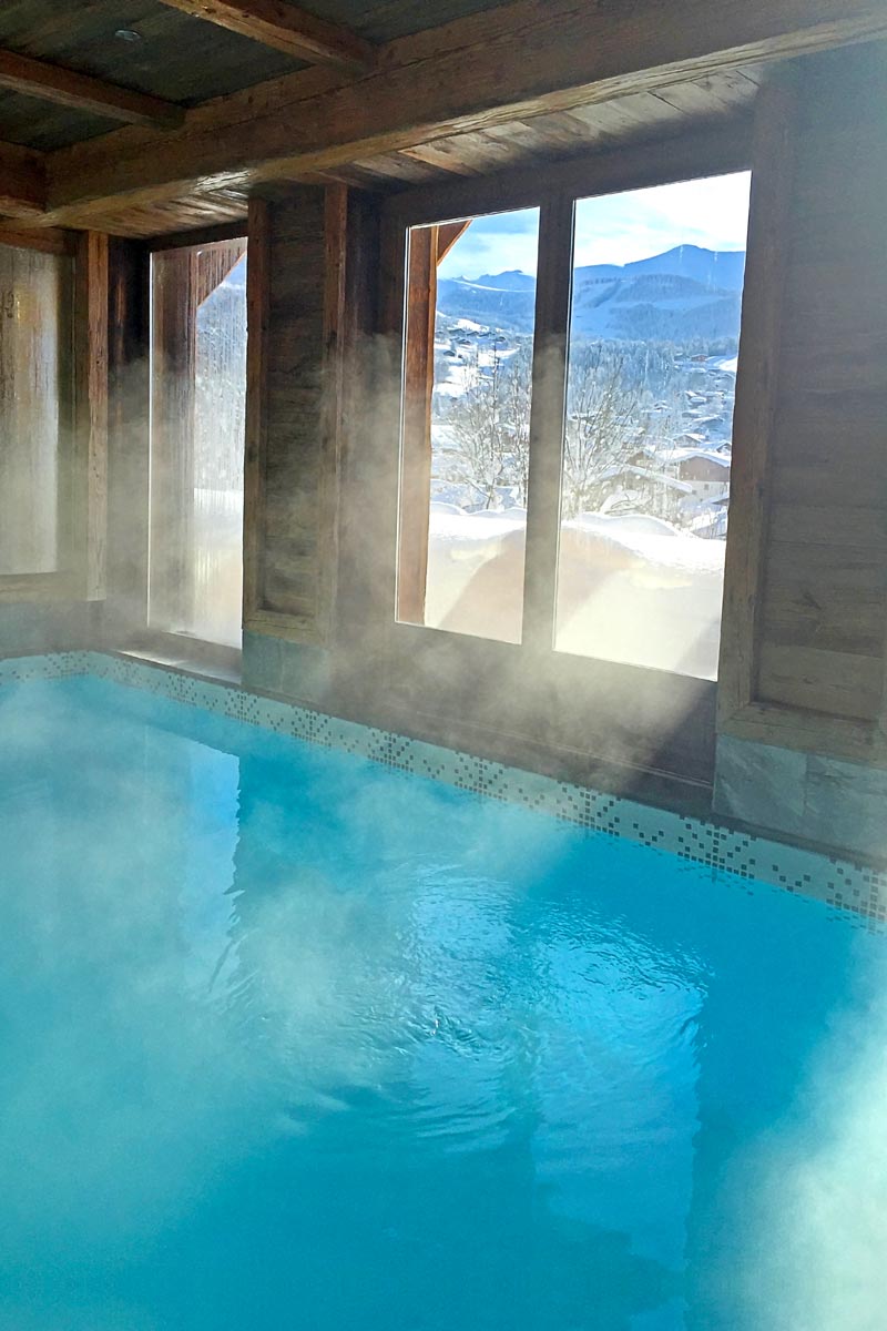 Piscine interieure Chalet Megeve