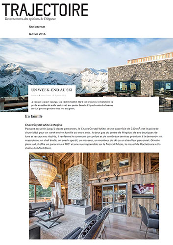 Un week-end au ski - Chalet Crystal White à Megève - trajectoire.ch